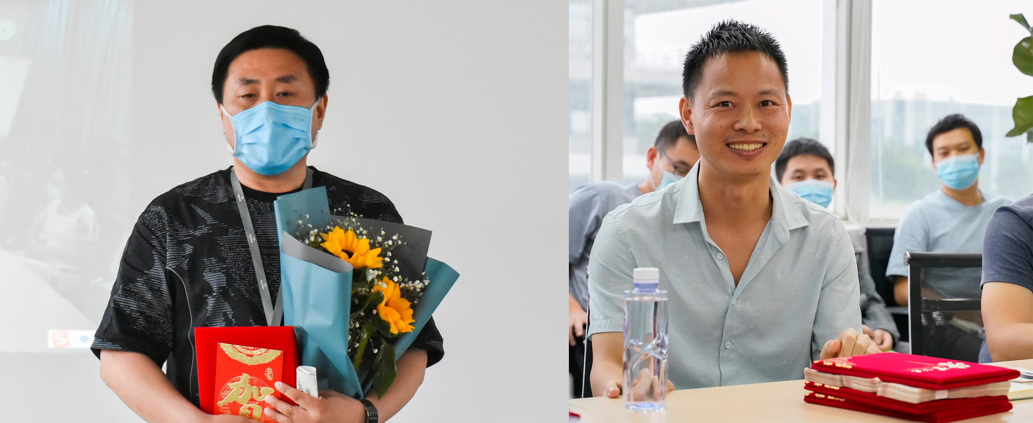 圖左張所成先生，圖右楊黎明先生